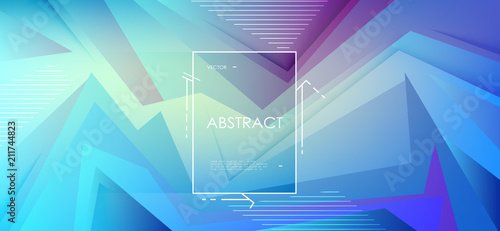 Colorful geometric background. Abstract shapes composition