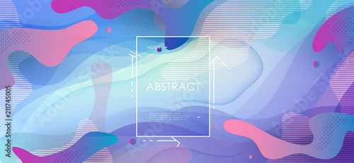 Colorful geometric background. Abstract shapes composition