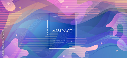 Colorful geometric background. Abstract shapes composition