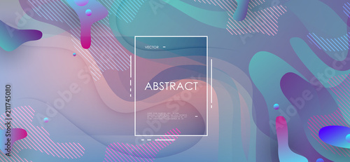 Colorful geometric background. Abstract shapes composition