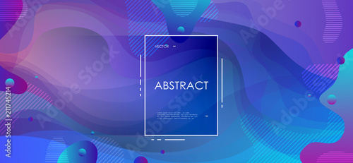 Colorful geometric background. Abstract shapes composition