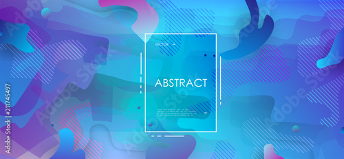 Colorful geometric background. Abstract shapes composition