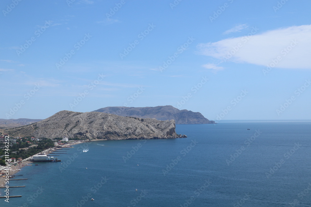 View over Mys Alchak in Sudak, Crimea