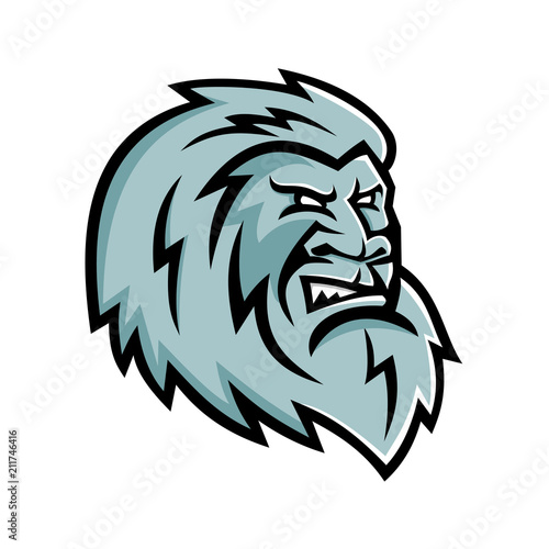 Yeti Head Mascot