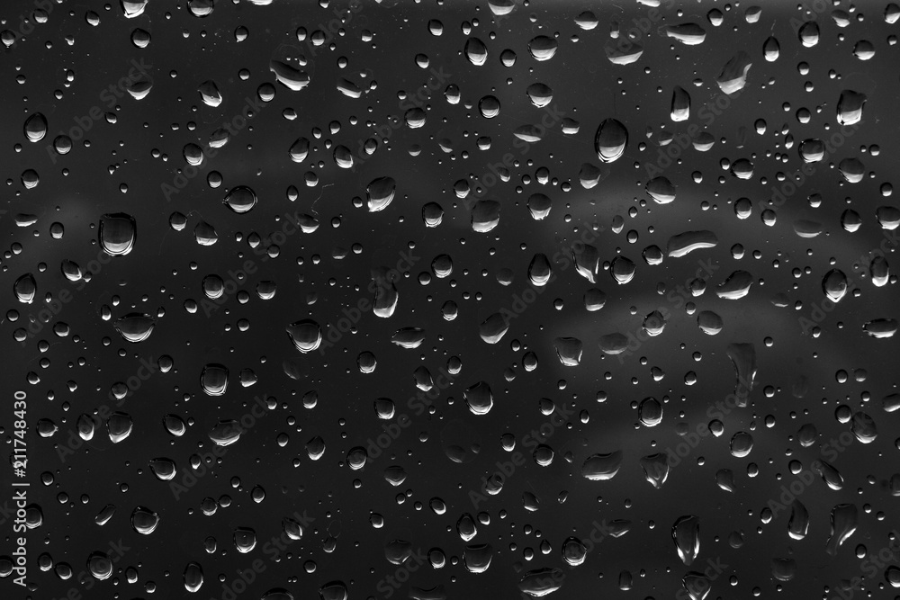 Water drops on glass window Water drops on glass window