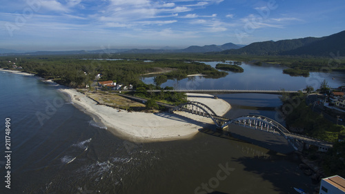 Beaches and paradisiacal places, wonderful beaches around the world, Restinga of Marambaia Beach, Rio de Janeiro, Brazil, South America. sandbank Marambaia MORE OPTIONS IN MY PORTFOLIO photo