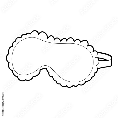 Sleeping mask icon. Outline illustration of sleeping mask vector icon for web design