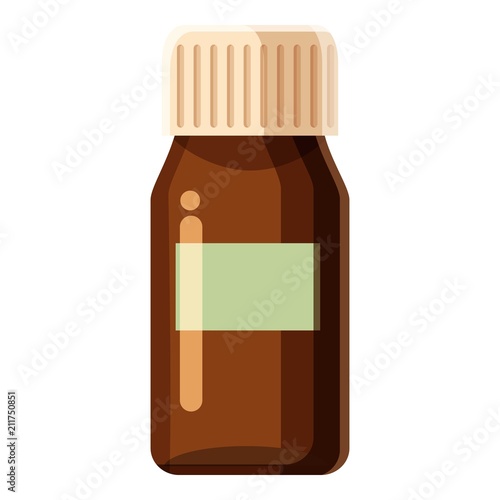 Medicine bottle icon. Cartoon illustration of medicine bottle vector icon for web design