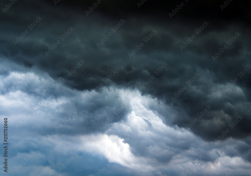 Dark cloud and sky before storm come Dark cloud and sky before storm come