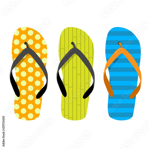 Beach thongs - set of motley beach slippers