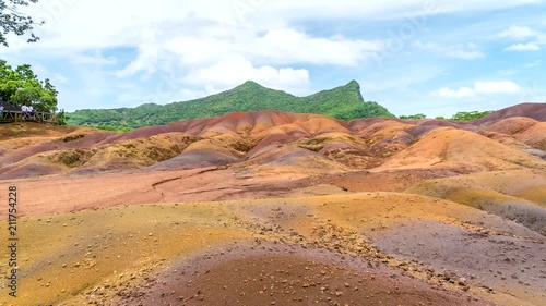 Time lapse from seven coloured earth on Mauritius.