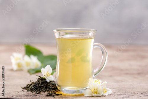Green tea with jasmine.