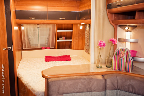 Bedroom Interior of Mobile Home