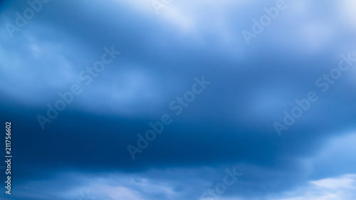 Thunderclouds in the sky as a background