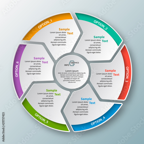 Abstract 3D Paper Infographics