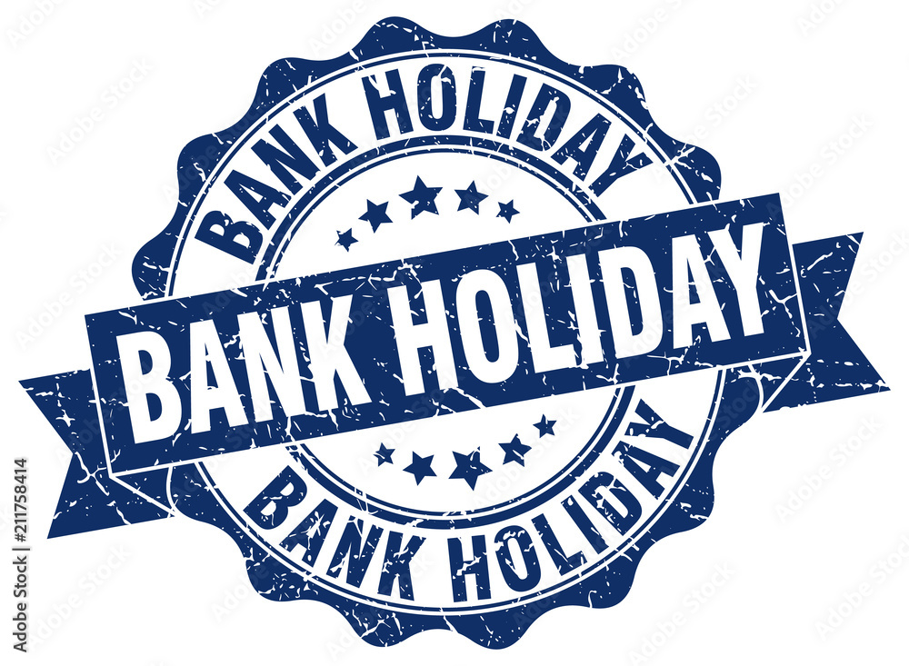 Fototapeta premium bank holiday stamp. sign. seal