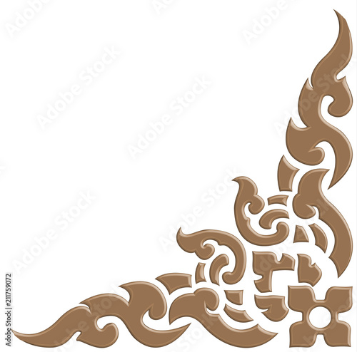 3D Thai pattern carve