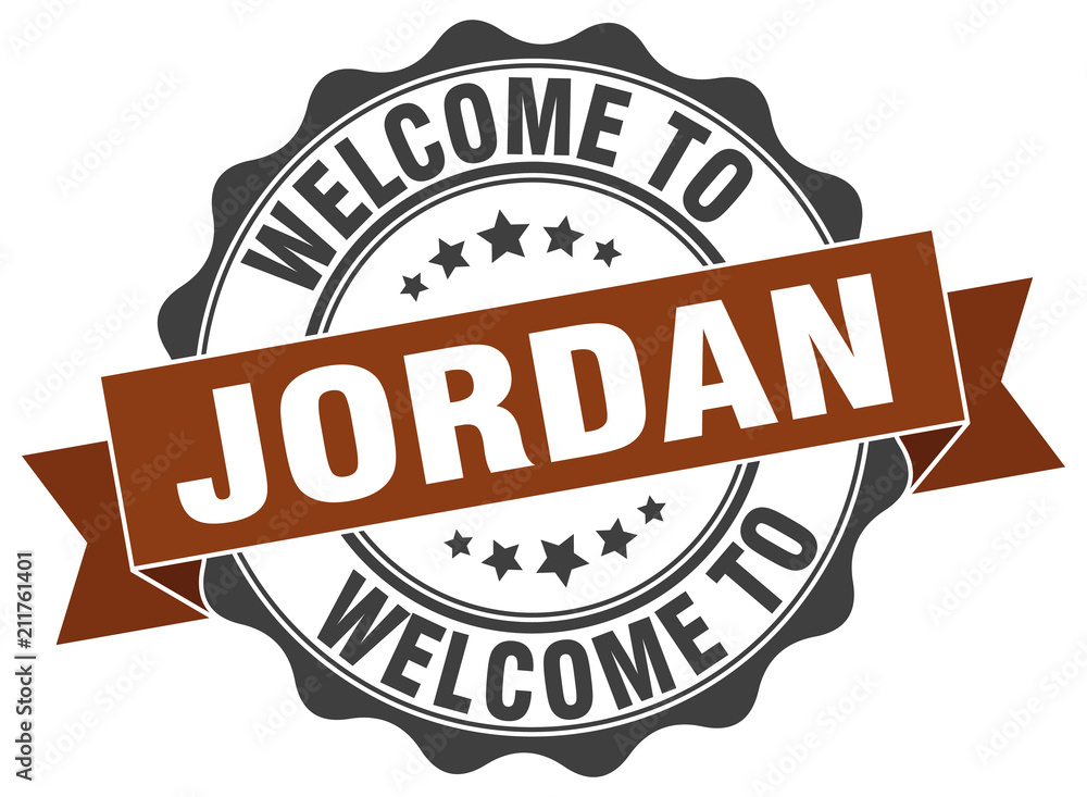 Fototapeta premium Jordan round ribbon seal