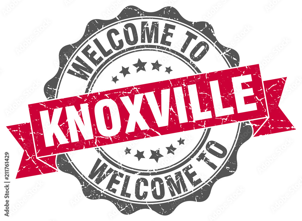 Fototapeta premium Knoxville round ribbon seal