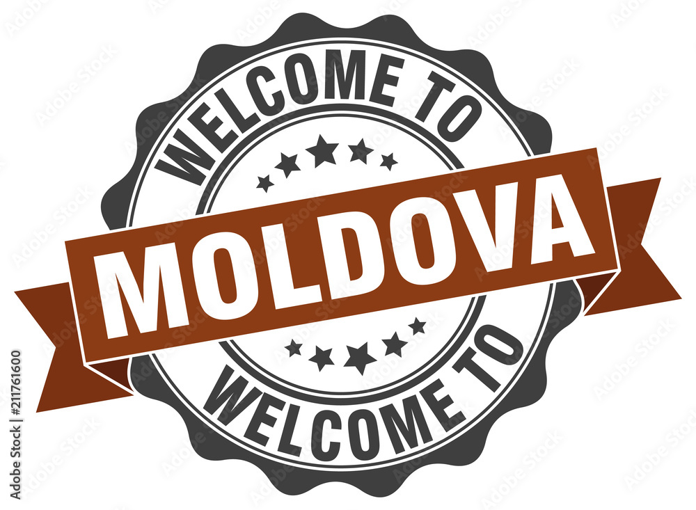 Moldova round ribbon seal