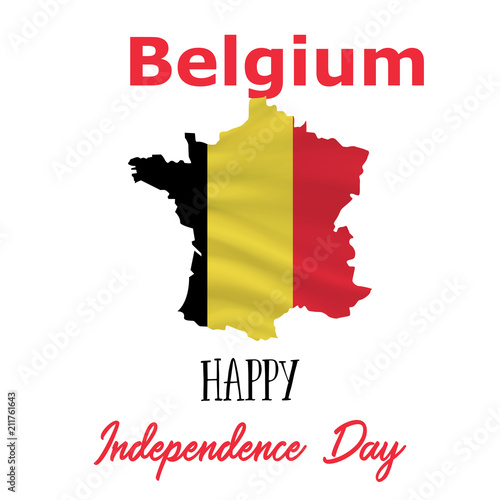 21 July, Belgium Independence Day background