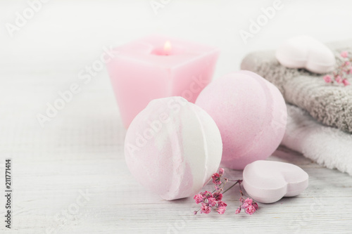 SPA composition with bath bombs