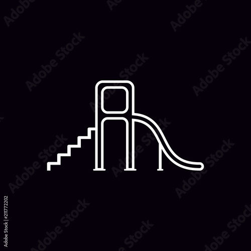 Toboggan vector icon