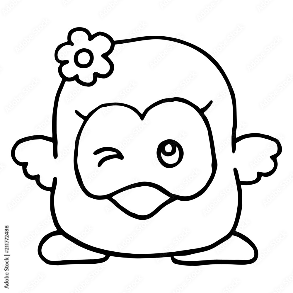 Chicken cartoon illustration isolated on white background for children color book Chicken cartoon illustration isolated on white background for children color book