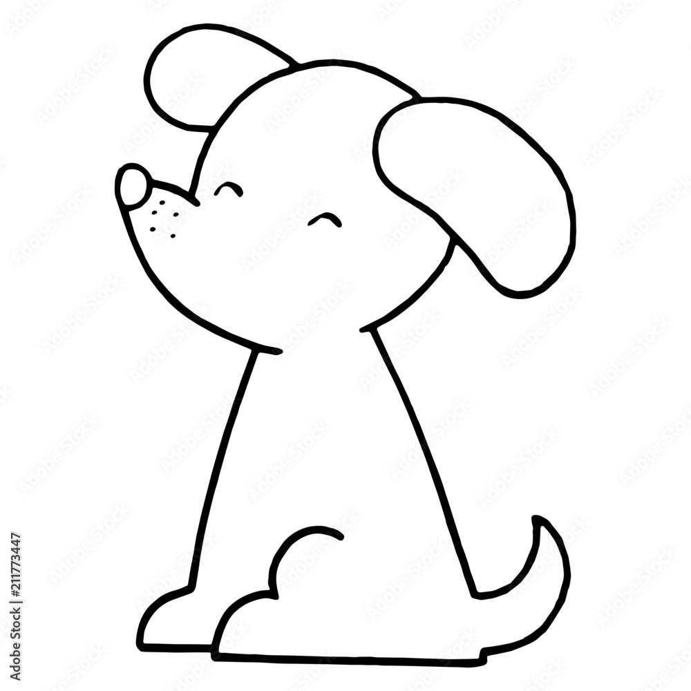 Dog cartoon illustration isolated on white background for children color book Dog cartoon illustration isolated on white background for children color book