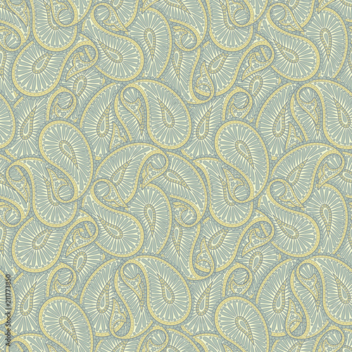 Paisley Floral oriental ethnic Pattern.
