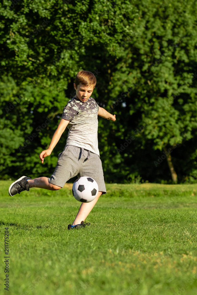 Pre-teen caucasian boy playing outside Pre-teen caucasian boy playing outside