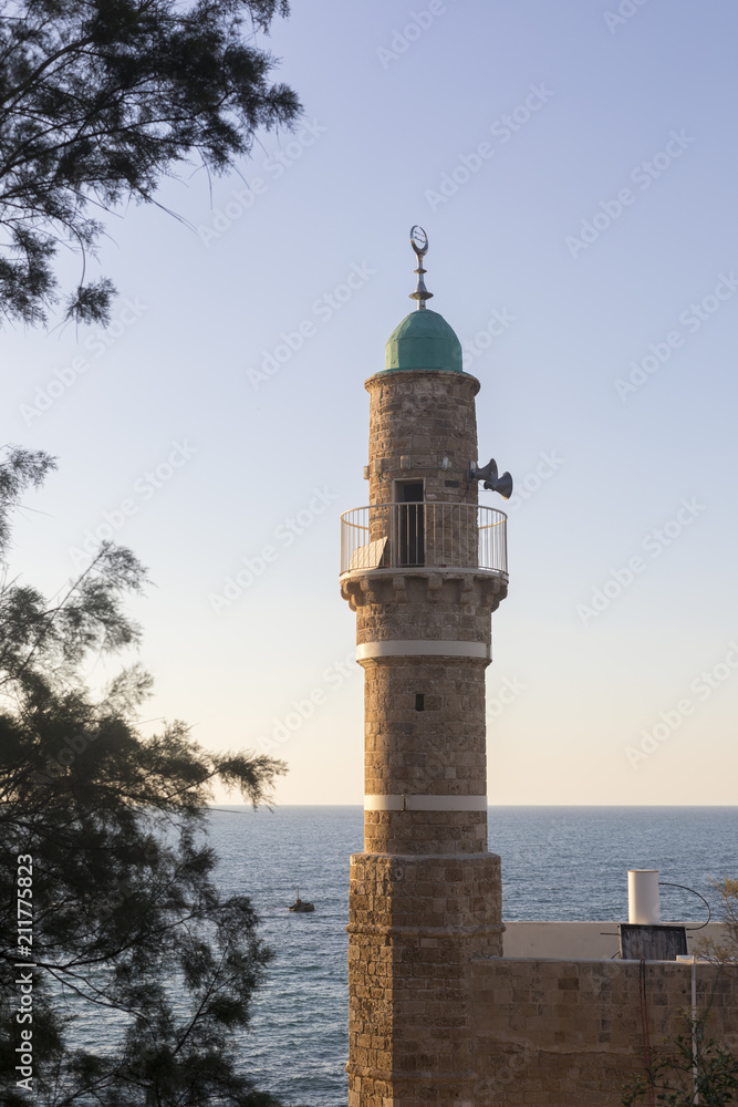 Tower in Jaffa Port Yafo