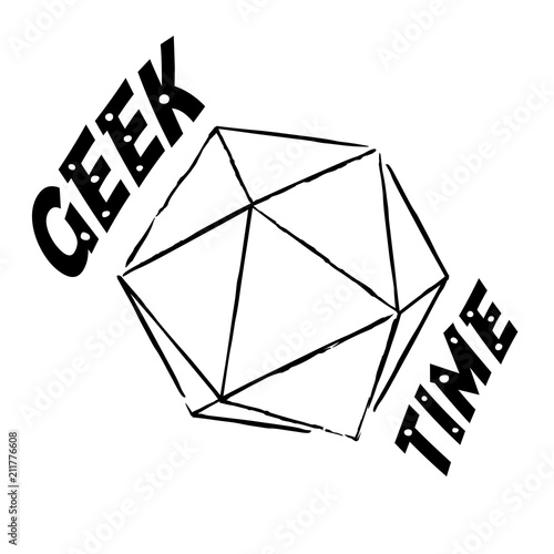 Vector Geek time illustration photo