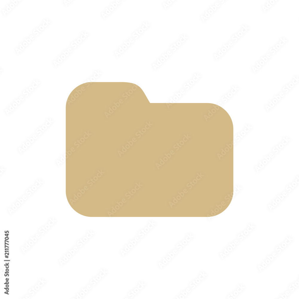 File folder icon simple flat web navigation sign File folder icon simple flat web navigation sign