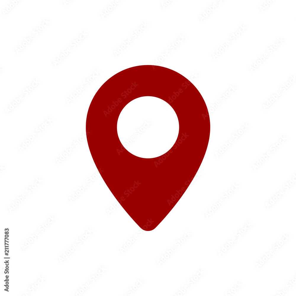Location icon simple flat web navigation sign Location icon simple flat web navigation sign