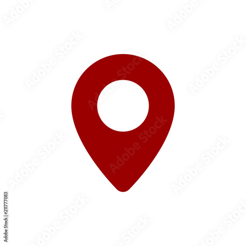 Location icon simple flat web navigation sign