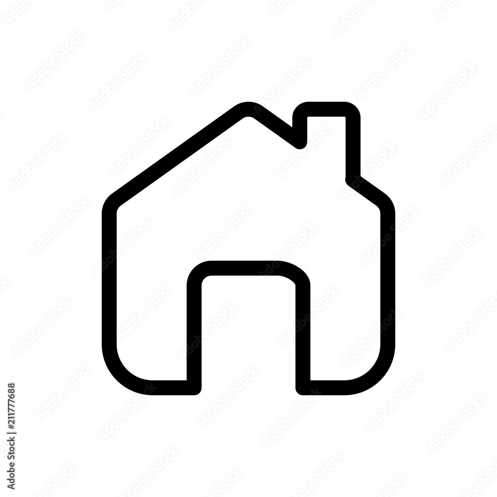 Home icon simple flat web navigation sign Home icon simple flat web navigation sign