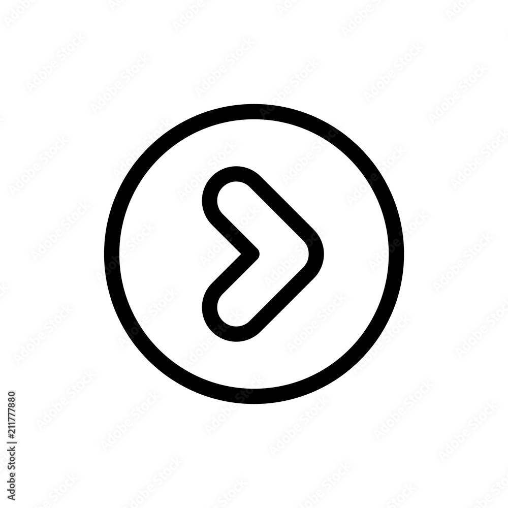 Arrow icon simple flat web navigation sign Arrow icon simple flat web navigation sign