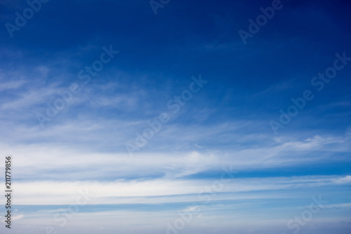 Blue sky with cloud. Clearing day and Good weather