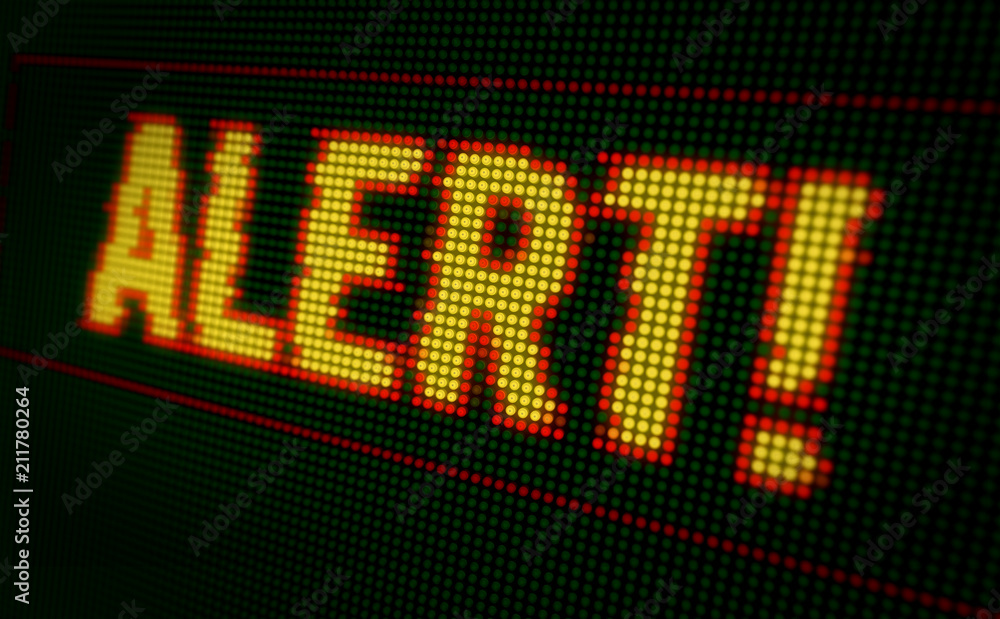Alert led warning Alert led warning