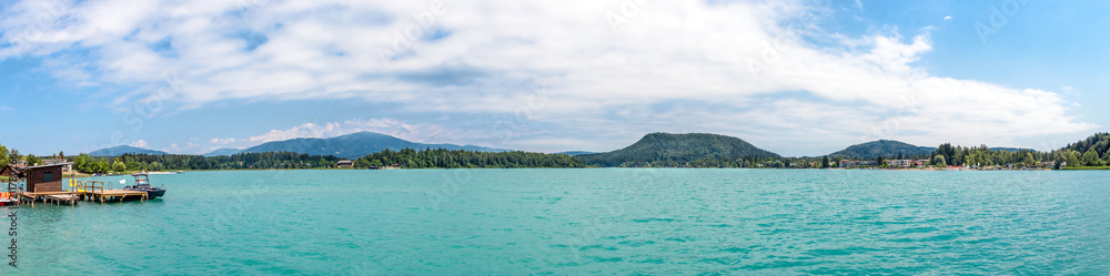 Panoramic view of Faaker See, Faak am See, Austria
