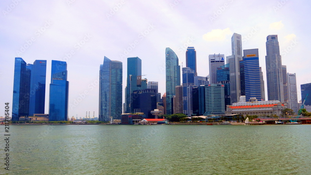 Fototapeta Skyline in Singapore
