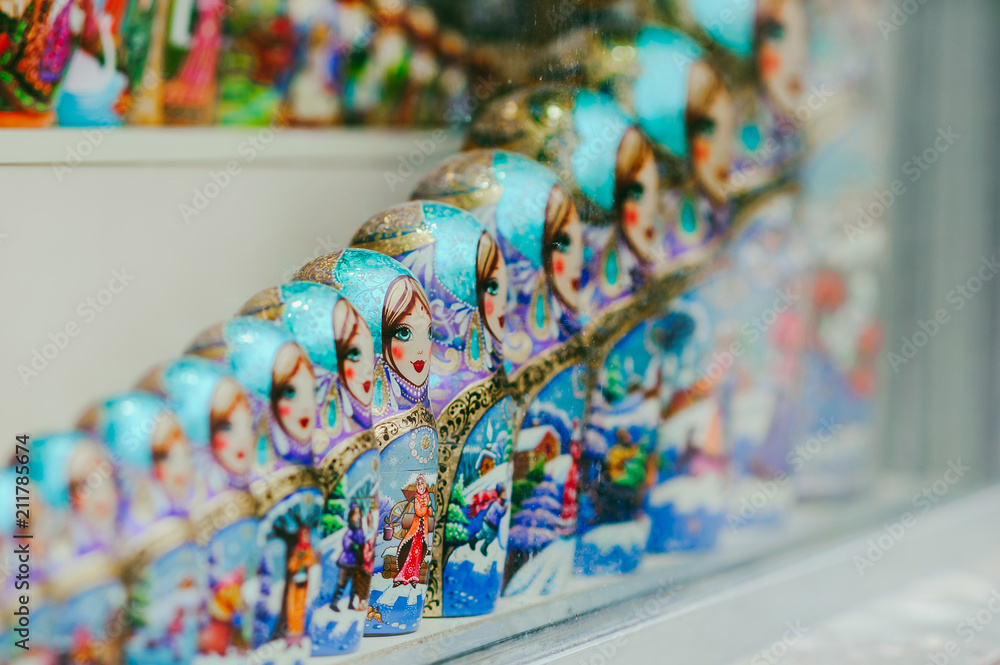 Fototapeta premium Souvenirs in Old Arbat street