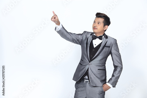 Figure, Business Man Stand in formal Suit