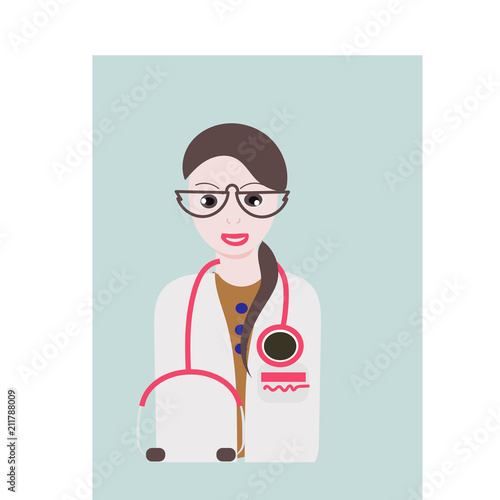 Online medical consultation and support. Online doctor. Vector illustration