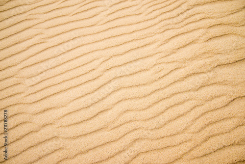 Sand of a beach with wave patterns