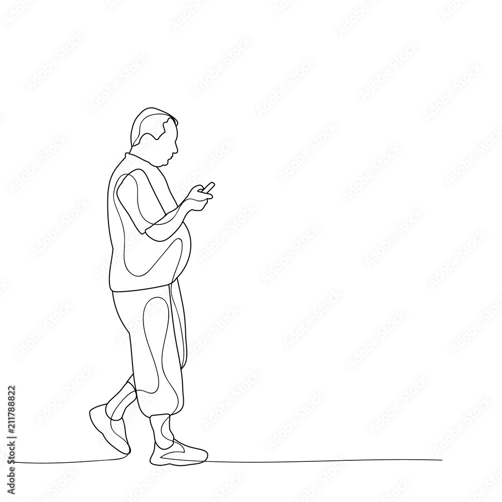 Walk Background Png - Man In Suit Walking Drawing, Transparent Png ,  Transparent Png Image - PNGitem