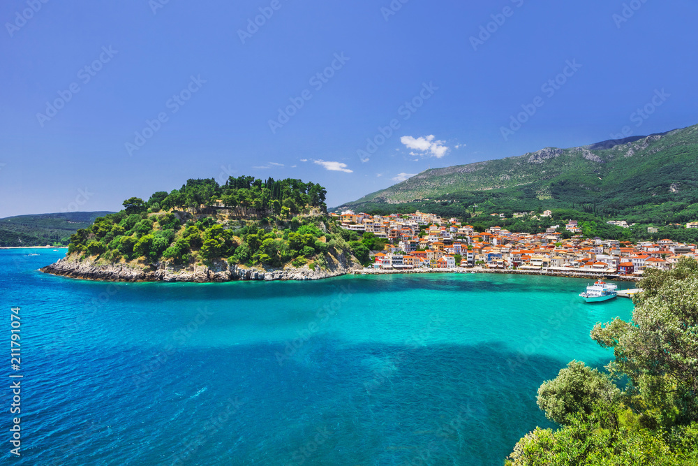 Beautiful Greek fishing village of Parga, Greece