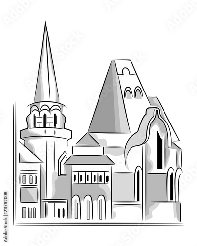 Castle icon vector design