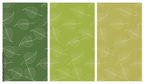 seamless Bo leaf backdrop set
